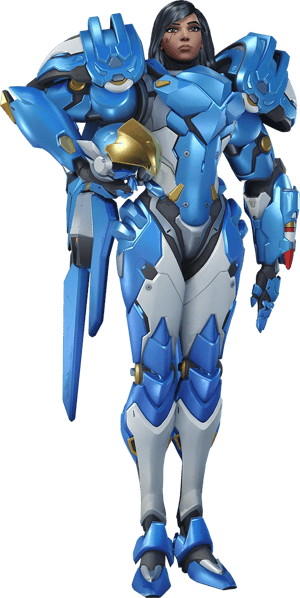 This is the Avatar Image for the Pharah (from Overwatch 2) AI Voice and Text to Speech Generator